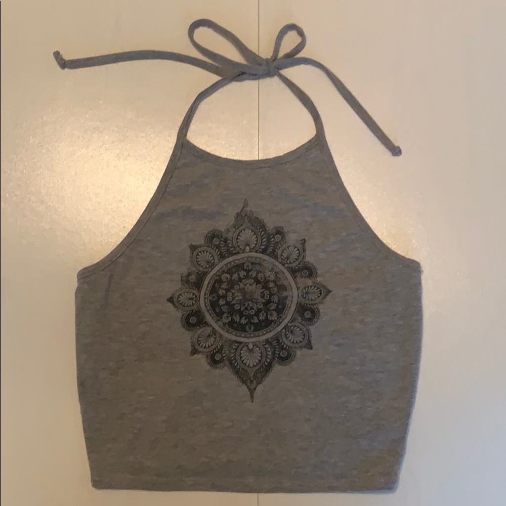 mini gray tank top